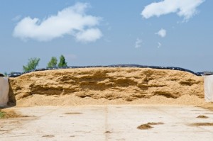 Silage clamp face